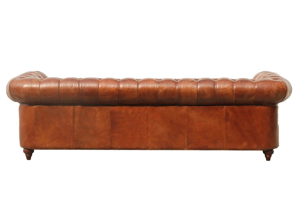 Canvello Paris Club Chester Bay Tufted Sofa, Brown by Canvellollc
