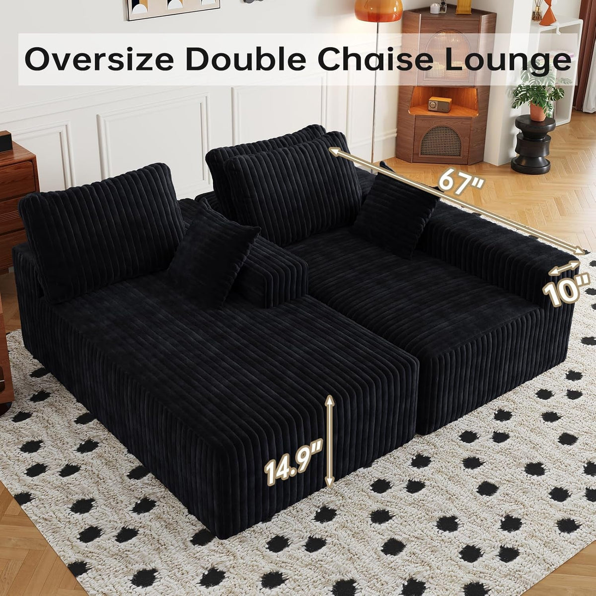 108 Inch Ultra Modular Sectional Sofa Cloud Memory Foam by ShipItFurniture