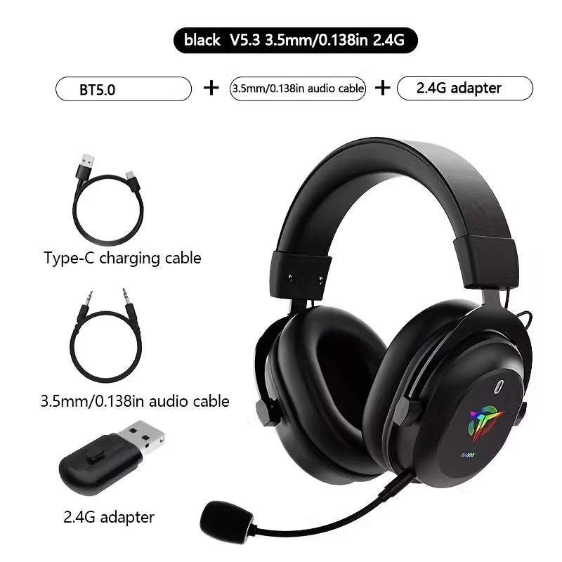 3-in-1 Gaming Headphones Wireless Wired Headset by CTN