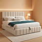 Gas Lift Storage Platform Bedframe Queen Upholstered by ShipItFurniture