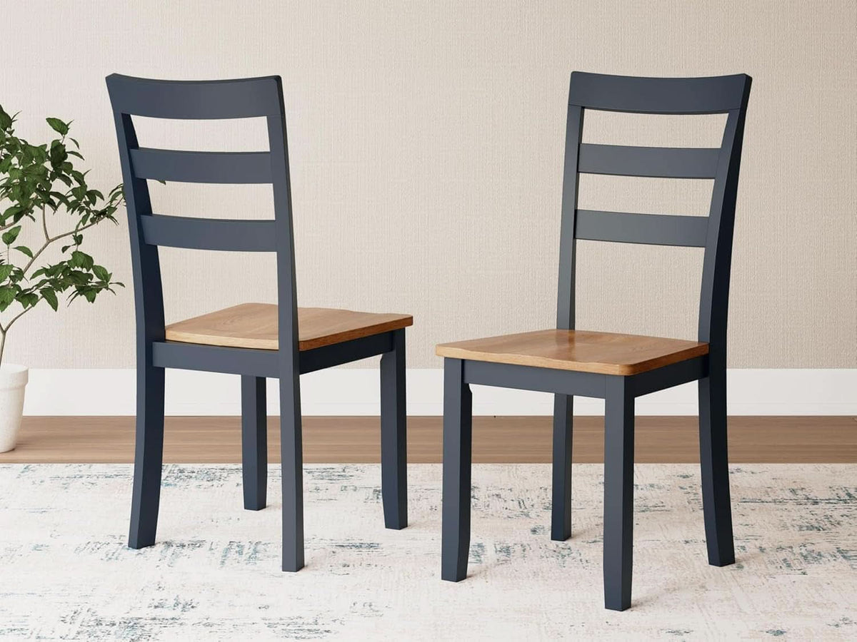 Gesthaven Solid Wood Frame Dining Chair Set 2 White Natural by ShipItFurniture