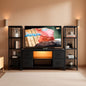 LED TV Stand 60 Inch Wide Display With USB Charging Contem porary by ShipItFurniture