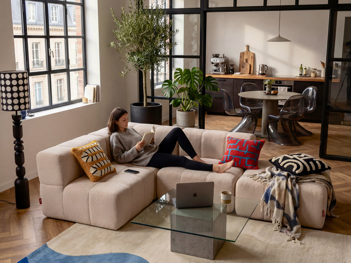 6 Teiliges Modulares Sofa – Beige by Eeazi