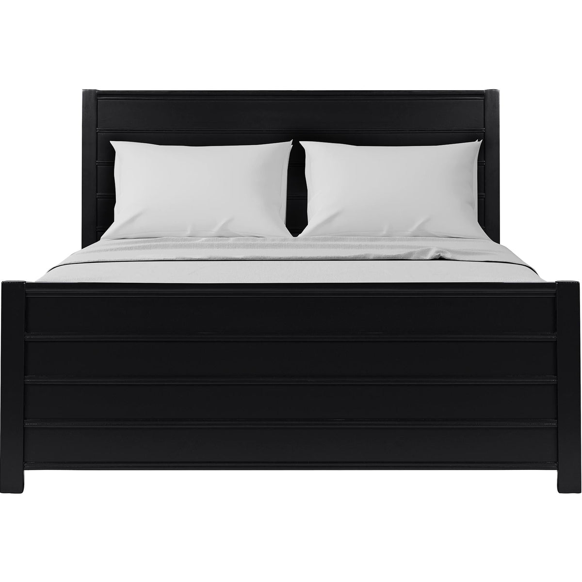 Caroline Pine Platform Bed with Paneled Headboard by Camden Isle