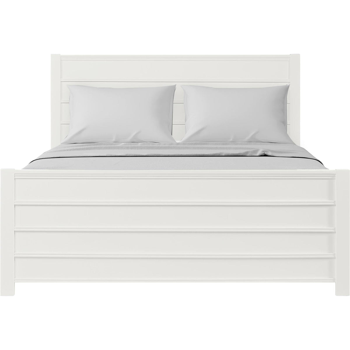 Caroline Pine Platform Bed with Paneled Headboard by Camden Isle