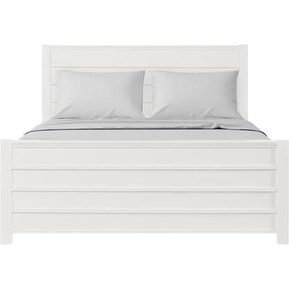 Caroline Pine Platform Bed with Paneled Headboard by Camden Isle