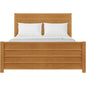 Caroline Pine Platform Bed with Paneled Headboard by Camden Isle