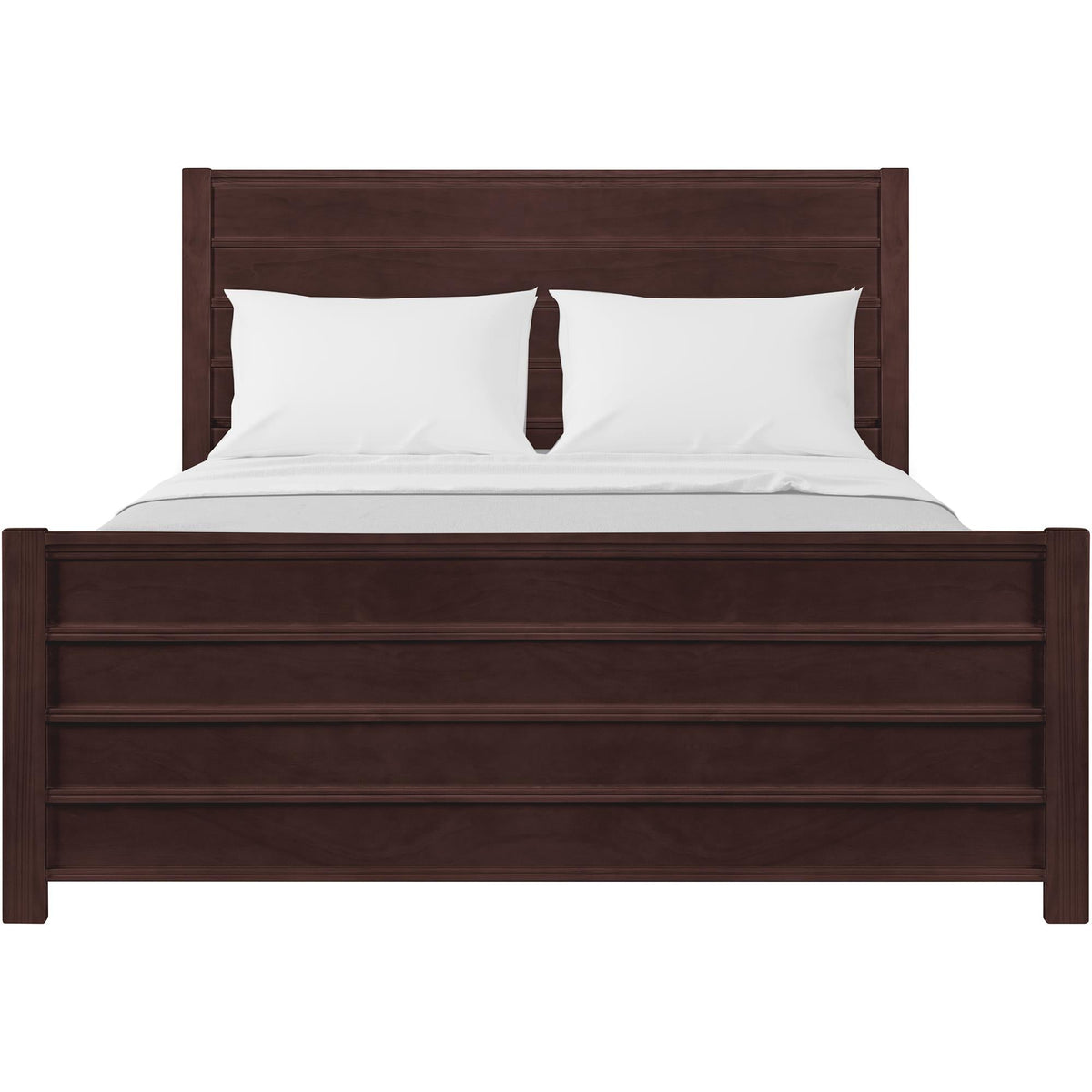 Caroline Pine Platform Bed with Paneled Headboard by Camden Isle