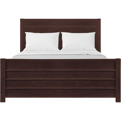 Caroline Pine Platform Bed with Paneled Headboard by Camden Isle