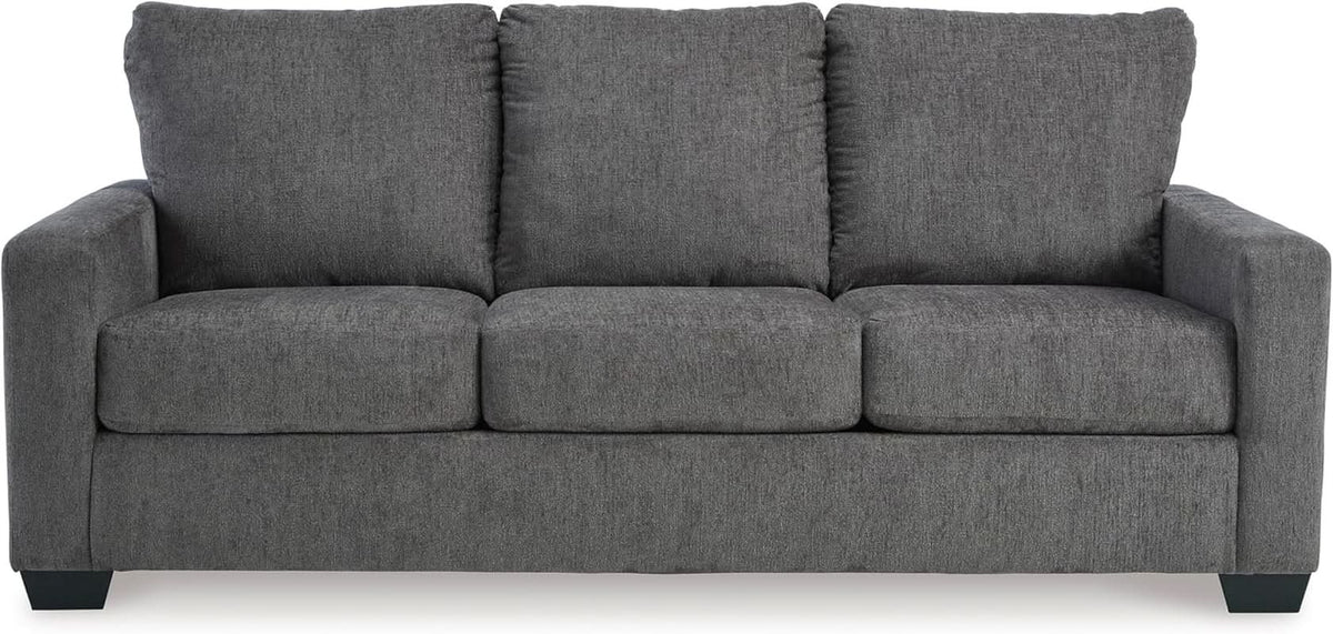 Queen Memory Foam Convertible Sofa Sleeper Charcoal by ShipItFurniture