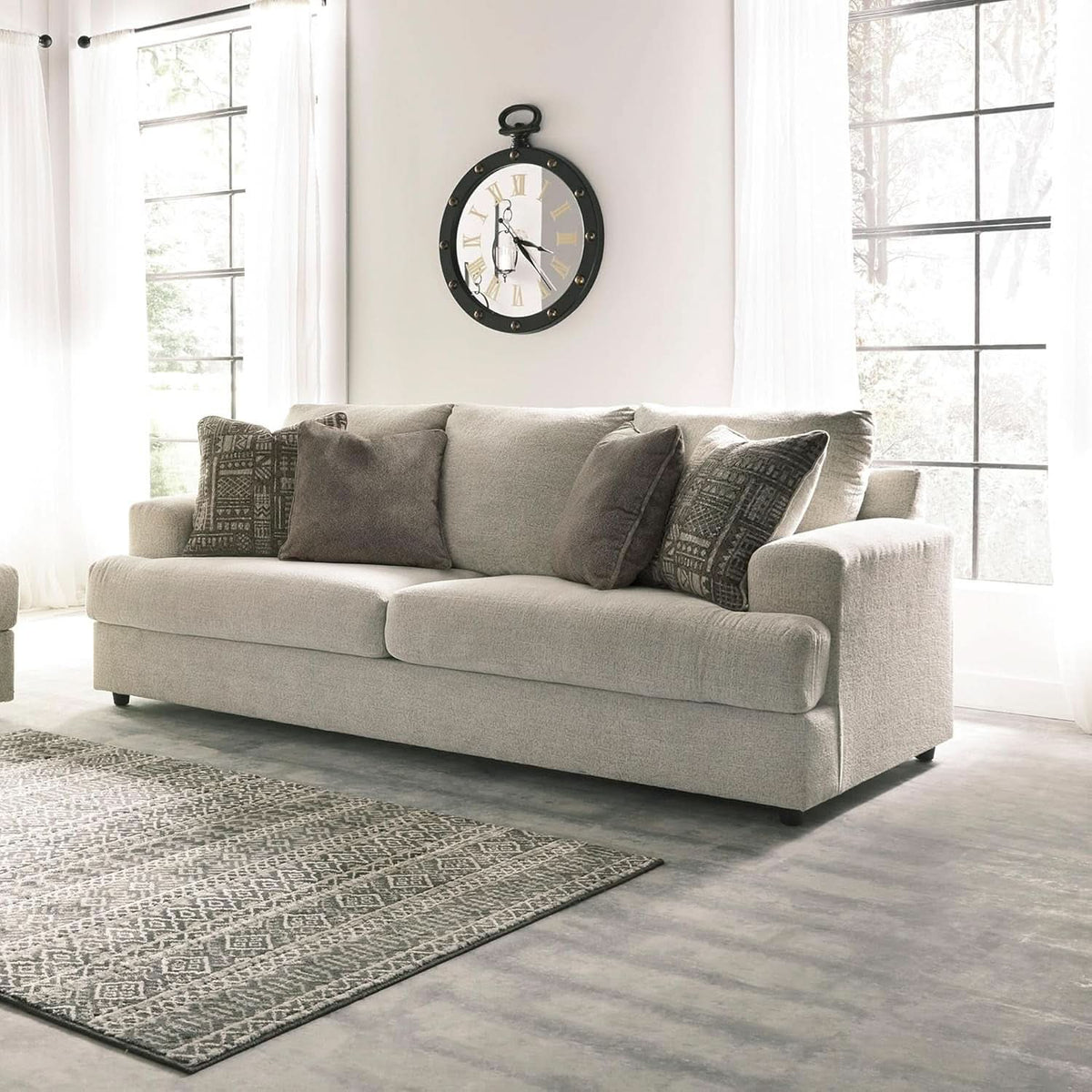 Soletren Premium Chenille Queen Sofa Sleeper White by ShipItFurniture