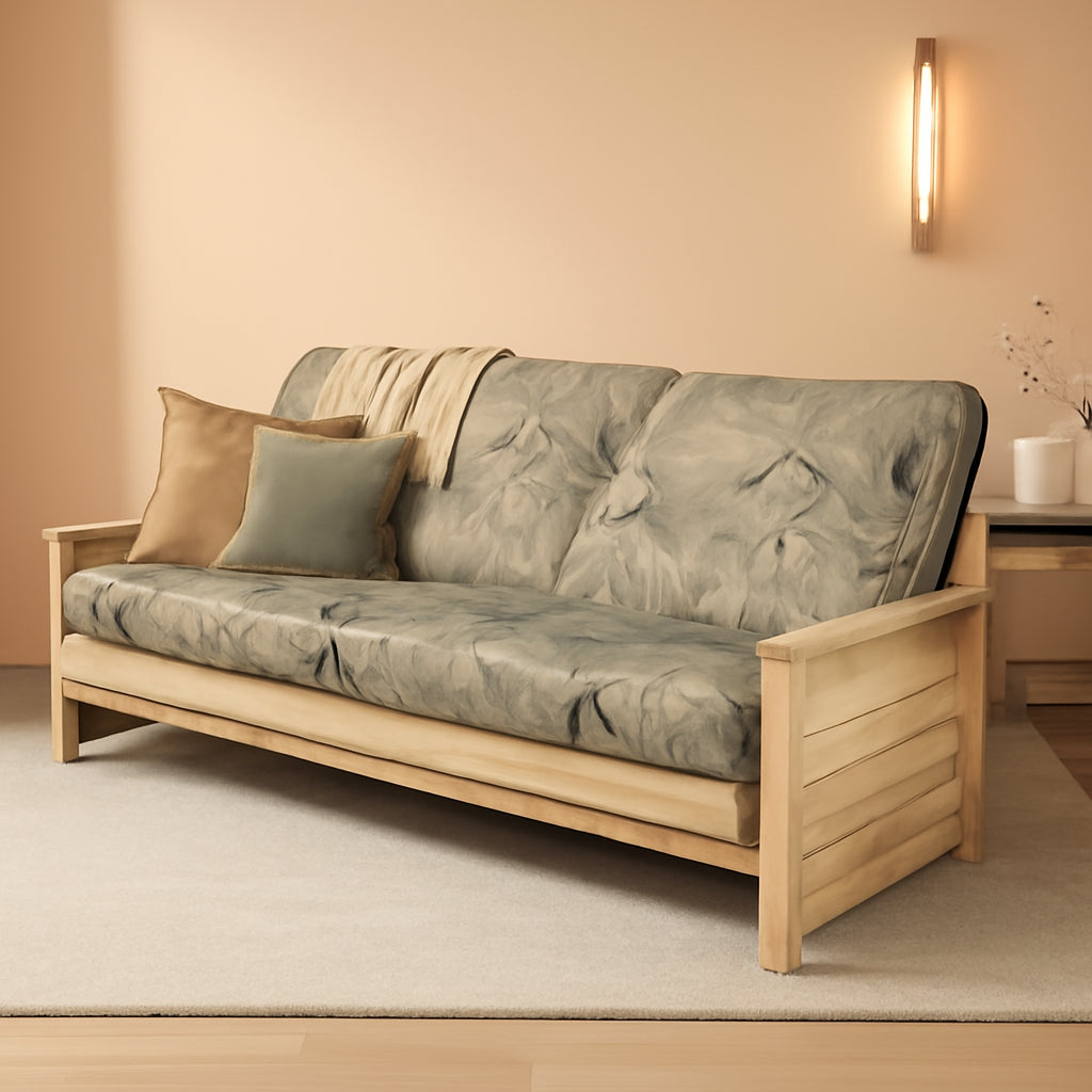 Full-Size Green Innerspring Futon Mattress, 75x54x8 Inches by ShipItFurniture