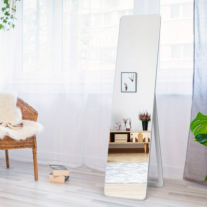 NNETM 2-in-1 Full Length Mirror – Floor Standing or Wall Mounted Dressing Mirror (White) by NNETM