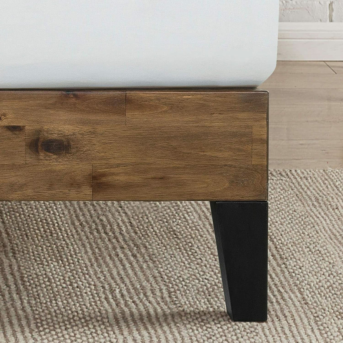 Queen Size Solid Wood Platform Bed Frame With Headboard by ShipItFurniture