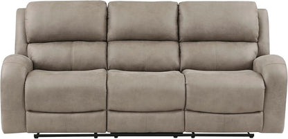 84.5 Inch Brown Recliner Couch Living Sofa Home Theater by ShipItFurniture