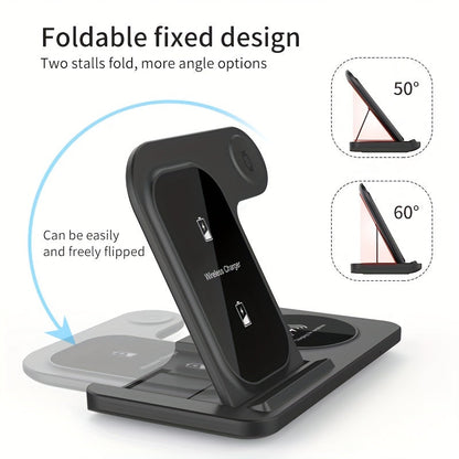 NNETM 3-in-1 Fast Wireless Charger for iPhone & Apple Devices by NNETM