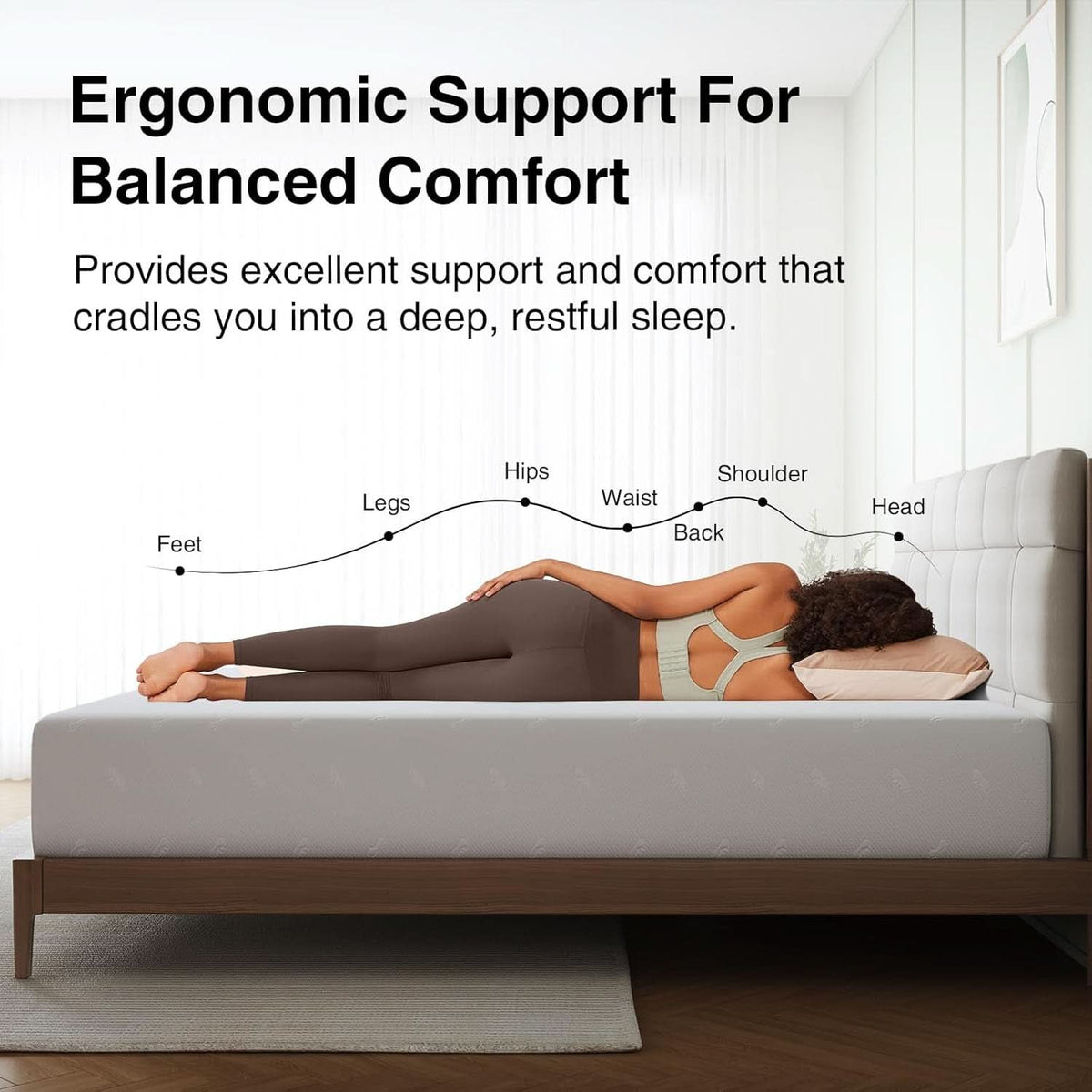 14 Inch King Size Memory Foam Mattress for Comfort by ShipItFurniture