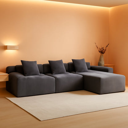 119 Inch Greyish Contemporary Modular Sectional Sofa by ShipItFurniture