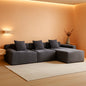 119 Inch Greyish Contemporary Modular Sectional Sofa by ShipItFurniture