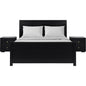 Caroline Pine Platform Bed with Paneled Headboard by Camden Isle