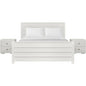 Caroline Pine Platform Bed with Paneled Headboard by Camden Isle