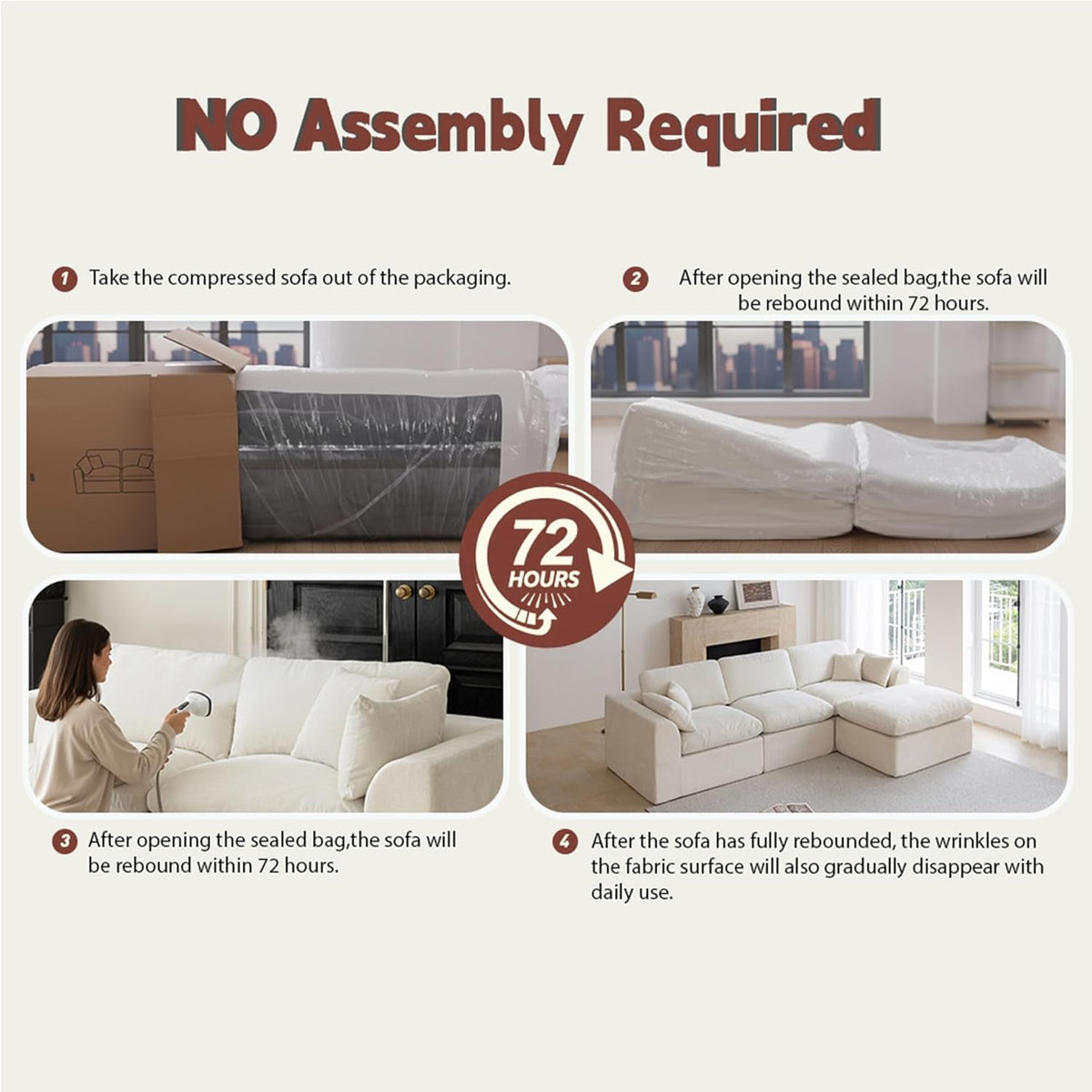 Forest Green Oversized 115 Inch Convertible Sectional by ShipItFurniture