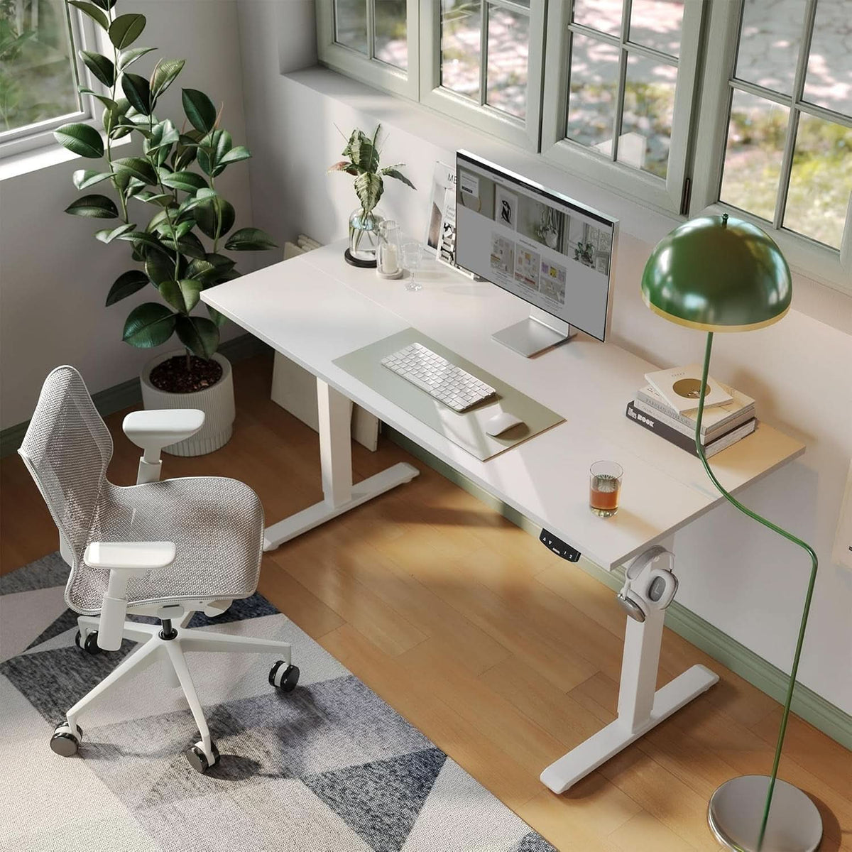 Electric Standing Desk 48x24 Height Adjustable Unit by ShipItFurniture