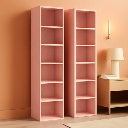 Tall Narrow Floor standing Bookshelf With Eight Shelves by ShipItFurniture