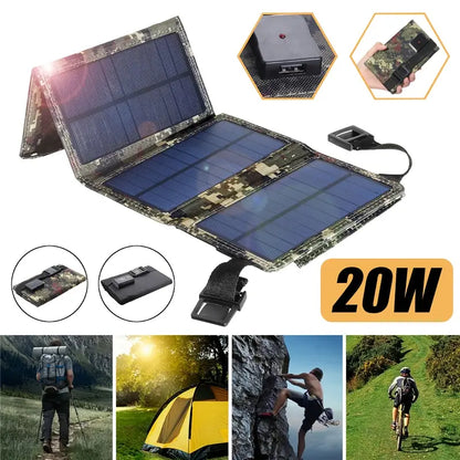 NNETM 20W Portable Solar Panel Charger - Green by NNETM