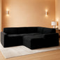 Modular Sleeper Sectional Sofa Charcoal With Storage by ShipItFurniture