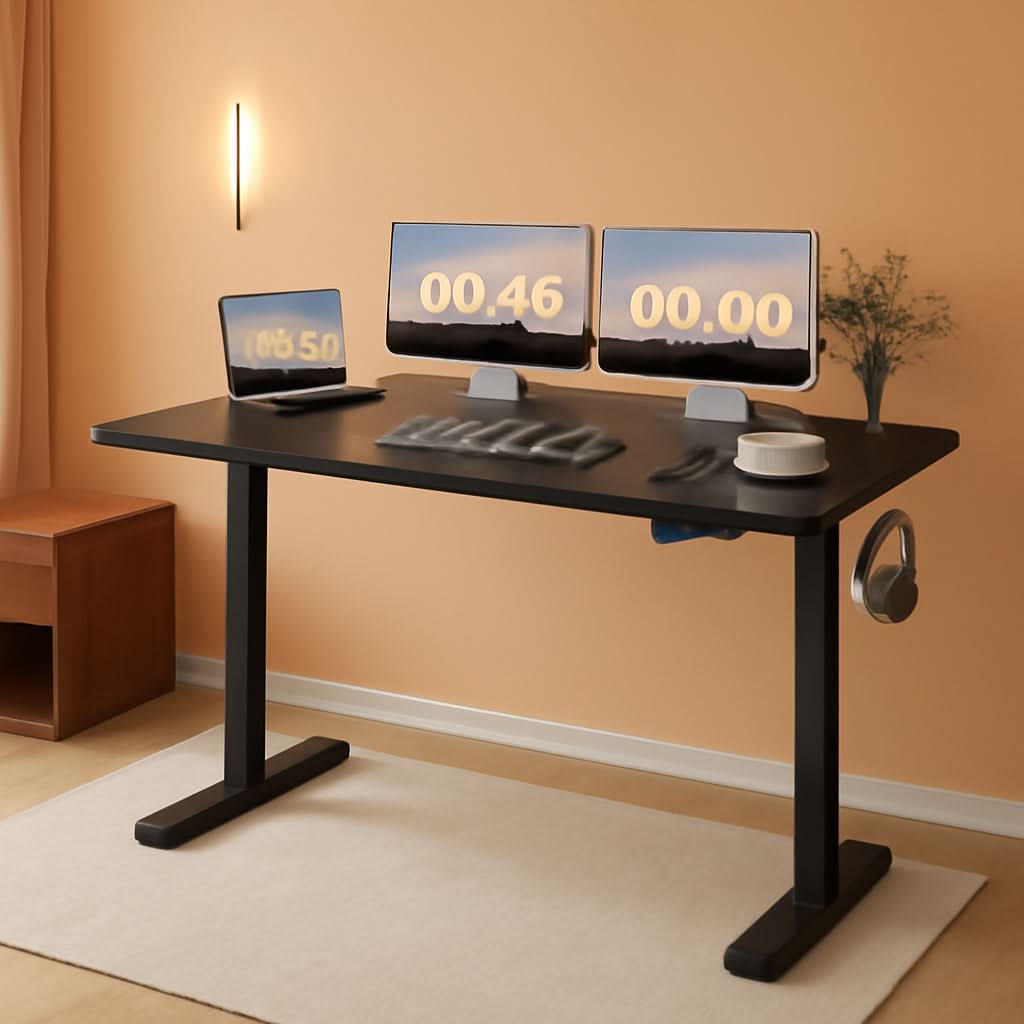 Electric Height Adjustable Standing Desk 55 X 24 Inches by ShipItFurniture