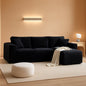 Black 92.5 Inch Modular Sectional Sofa Convertible by ShipItFurniture