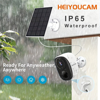 NNETM Wireless Solar Security Camera Outdoor (3MP Night Vision) by NNETM