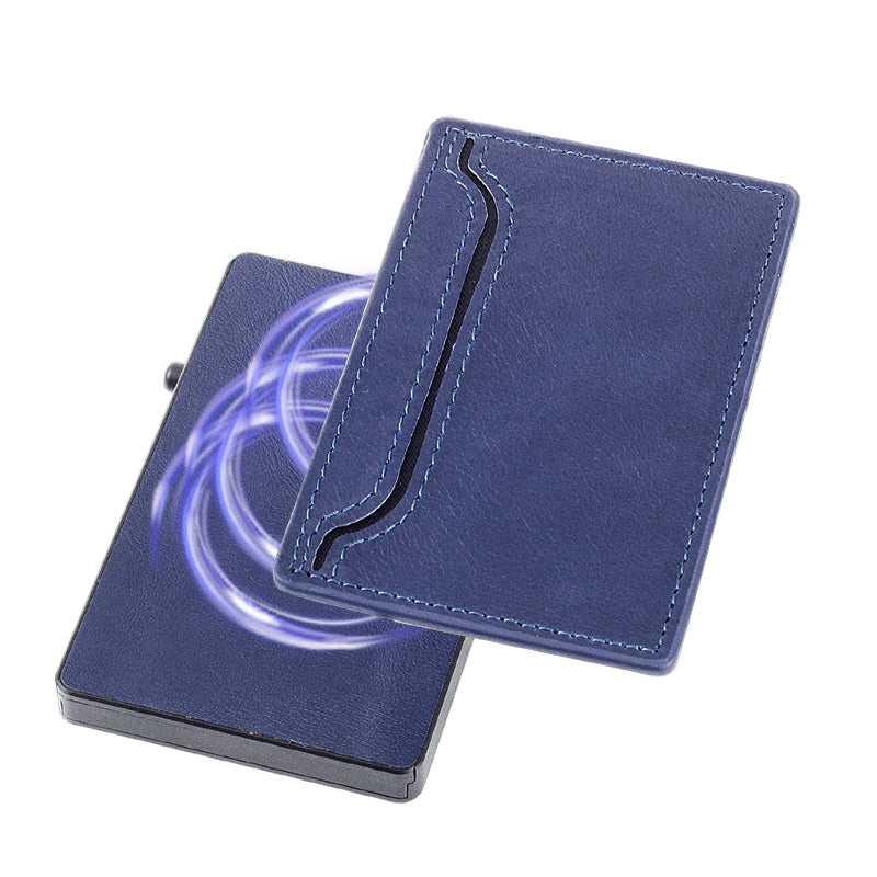 TOYFID Wallet With PU Leather Cover,Aluminum Alloy Pop Up Wallet Holder Card by TOYFID Wallet