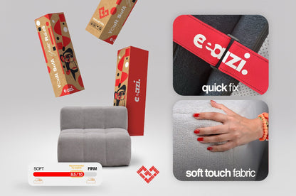 6 Teiliges Modulares Sofa – Beige by Eeazi