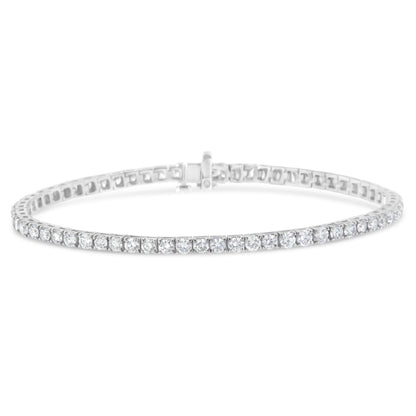 IGI Certified Diamond 14K White Gold Classic 7” Tennis Bracelet - Choice of Carat Weights by Infinite Jewels
