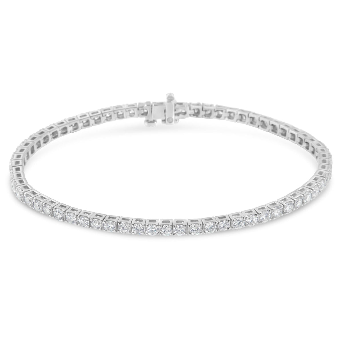 IGI Certified Diamond 14K White Gold Classic 7” Tennis Bracelet - Choice of Carat Weights by Infinite Jewels