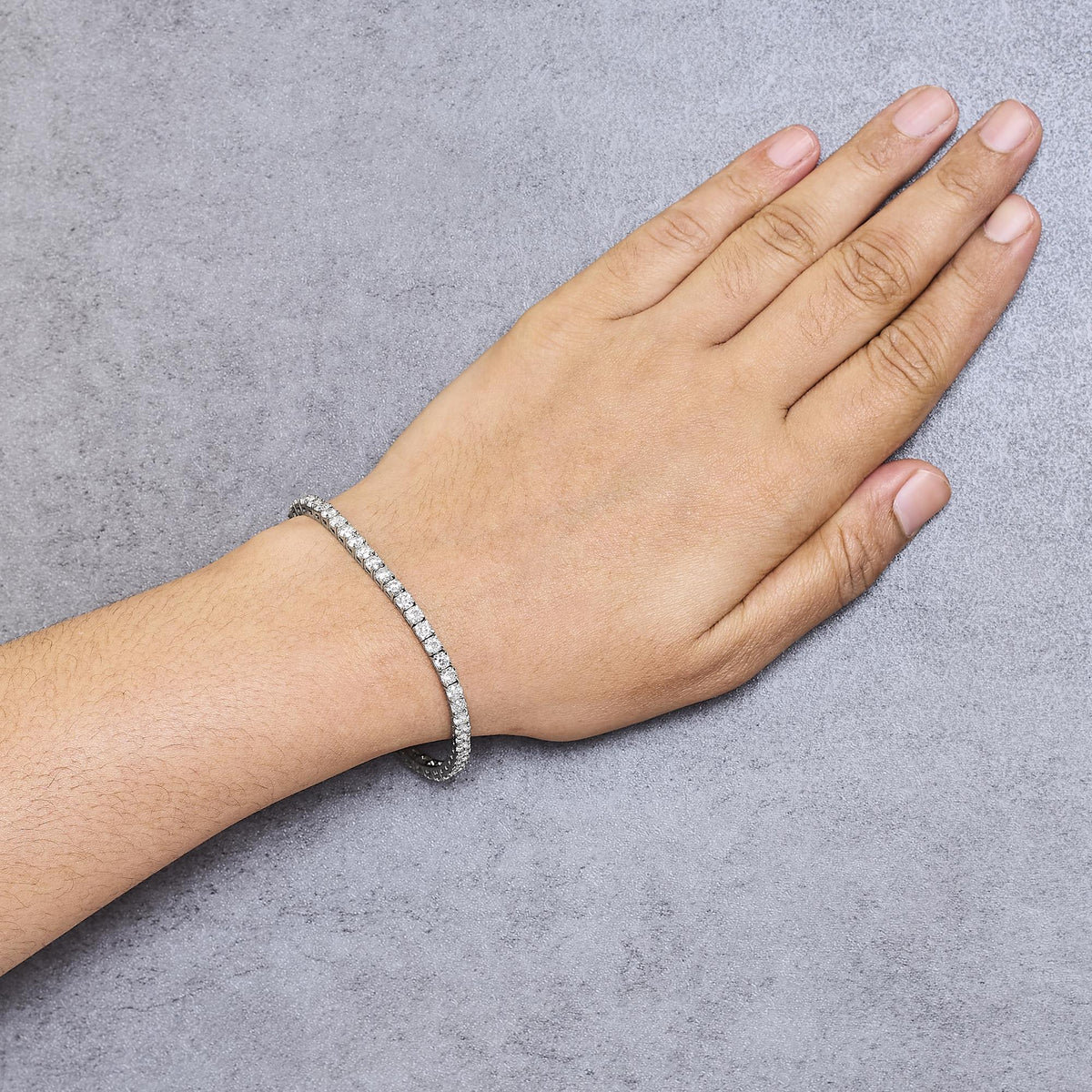 IGI Certified Diamond 14K White Gold Classic 7” Tennis Bracelet - Choice of Carat Weights by Infinite Jewels