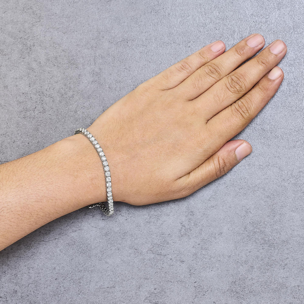 IGI Certified Diamond 14K White Gold Classic 7” Tennis Bracelet - Choice of Carat Weights by Infinite Jewels