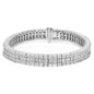 14K White Gold 7 7/8 Cttw Princess and Baguette Diamond Eternity Line Tennis Bracelet (G-H Color, SI1-SI2 Clarity) - 7" Inches by Infinite Jewels