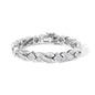 14K White Gold 8 1/5 Cttw Diamond Geometric Twisted Link Bracelet by Infinite Jewels