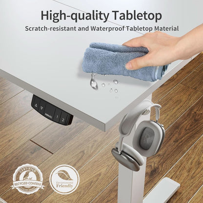 Electric Standing Desk 48x24 Height Adjustable Unit by ShipItFurniture