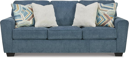 Blue Queen Stainresistant Memory Foam Sleeper Sofa by ShipItFurniture
