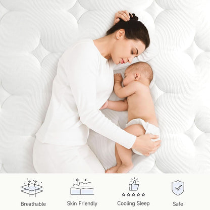 Twin XL 12Inch Hybrid Breathable MemoryFoam Pocket Springs Mattress by ShipItFurniture