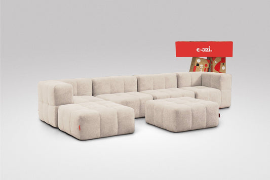 6 Teiliges Modulares Sofa – Beige by Eeazi
