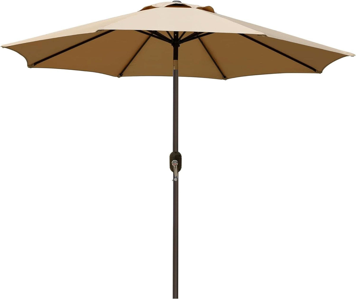 9 Foot Outdoor Patio Umbrella With Push Button Tilt by ShipItFurniture