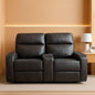 Dark Grey Zero Wall Power Recliner Loveseat With USB Ports by ShipItFurniture