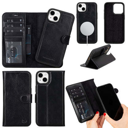 Casper Leather iPhone 14 Plus Wallet Case | MagSafe by TORONATA