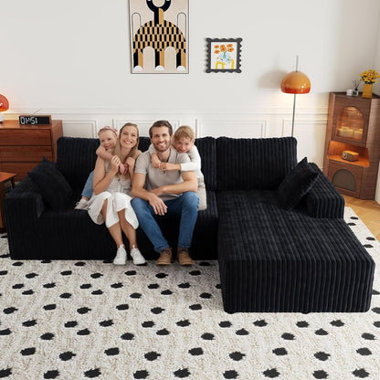 108 Inch Ultra Modular Sectional Sofa Cloud Memory Foam by ShipItFurniture