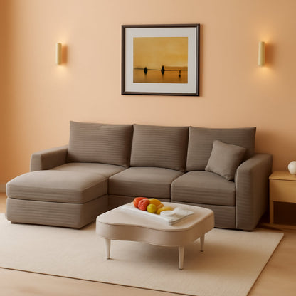 95-Inch Modular Sectional Sofa Sleeper Upholstered by ShipItFurniture